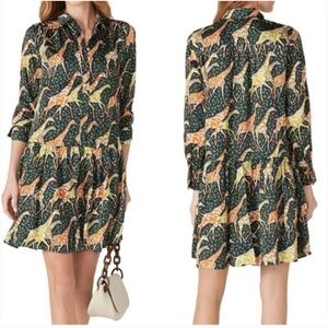 J. Crew Colorful Zebra Print Dress Sz6